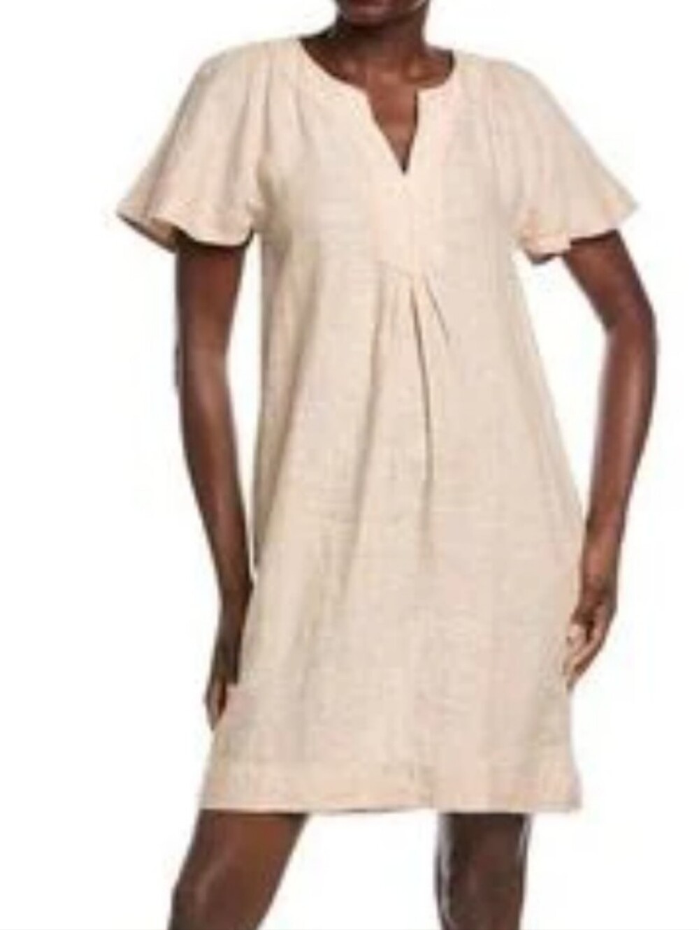 J.Mclaughlin Cordelia Linen Dress Tan Size Small